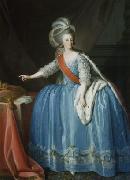 Portrait of Queen Maria I of Portugal in an 18th century painting unknow artist